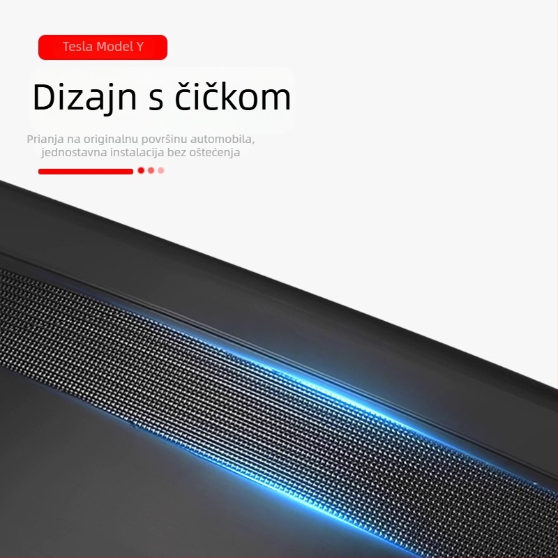 Tesla Model Y stražnja kutija za pohranu s dijeličem i zaštitnom pločom prtljažnika
