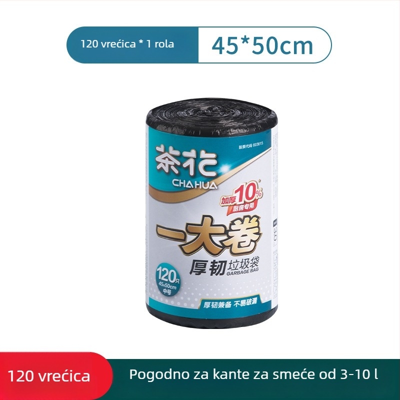 Camellia vreće za smeće, velike kapacitete, vest-stil ručka, perforirane, ravni otvor, paket različitih veličina
