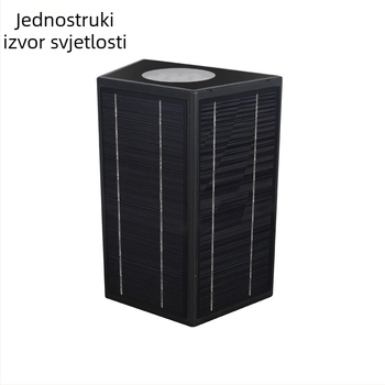 Aluminijska dvostruka vanjska zidna svjetiljka, kineskog stila, za vilu i dvorište, LED solarno zidno osvjetljenje