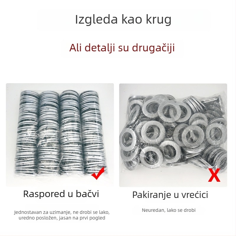 Debeli prsten za zavjese s rimskom kopčom – okrugli prsten za zavjese i šinu