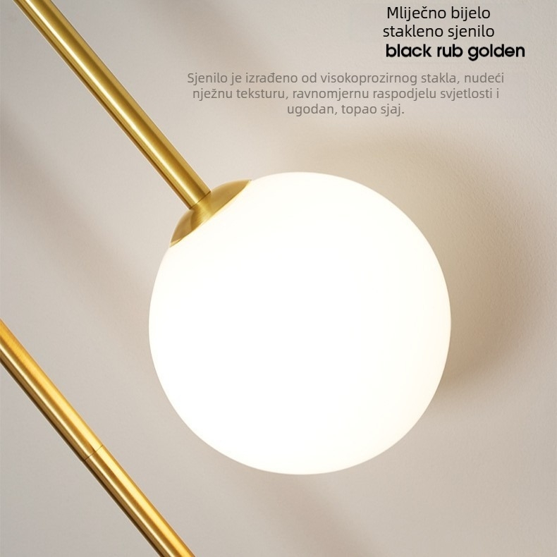 Nordijski stil – noćna zidna lampa za spavaću sobu, moderno minimalističko dizajnersko svjetlo za dnevni boravak