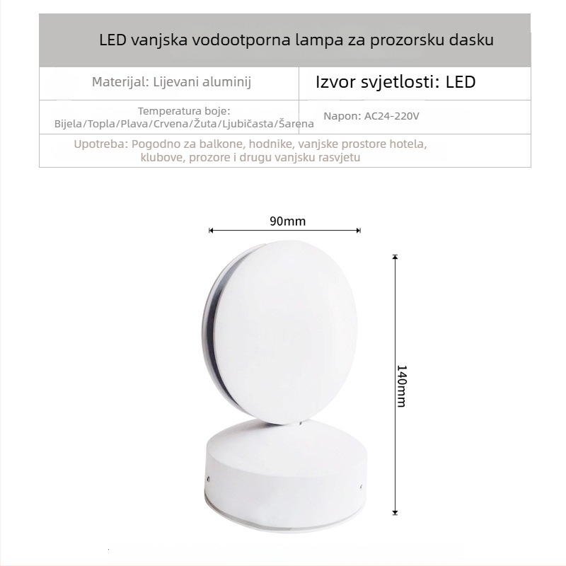 RGB LED zidno svjetlo za hodnike, okvir vrata, parapet prozora i ulaz – hotel/KTV