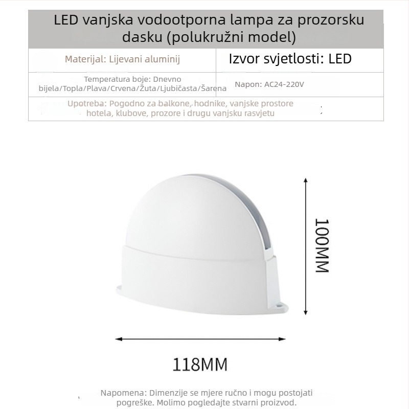 RGB LED zidno svjetlo za hodnike, okvir vrata, parapet prozora i ulaz – hotel/KTV
