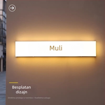 Akrilni LED svjetleći reklamni panel za vanjsku montažu – zidni natpis za kafić