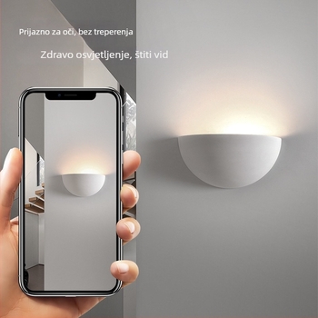 Gips zidna lampa za dnevni boravak, pozadina televizora, hodnik i stepenice; LED svjetlo u stilu Wabi-Sabi, luksuzna LED lampa