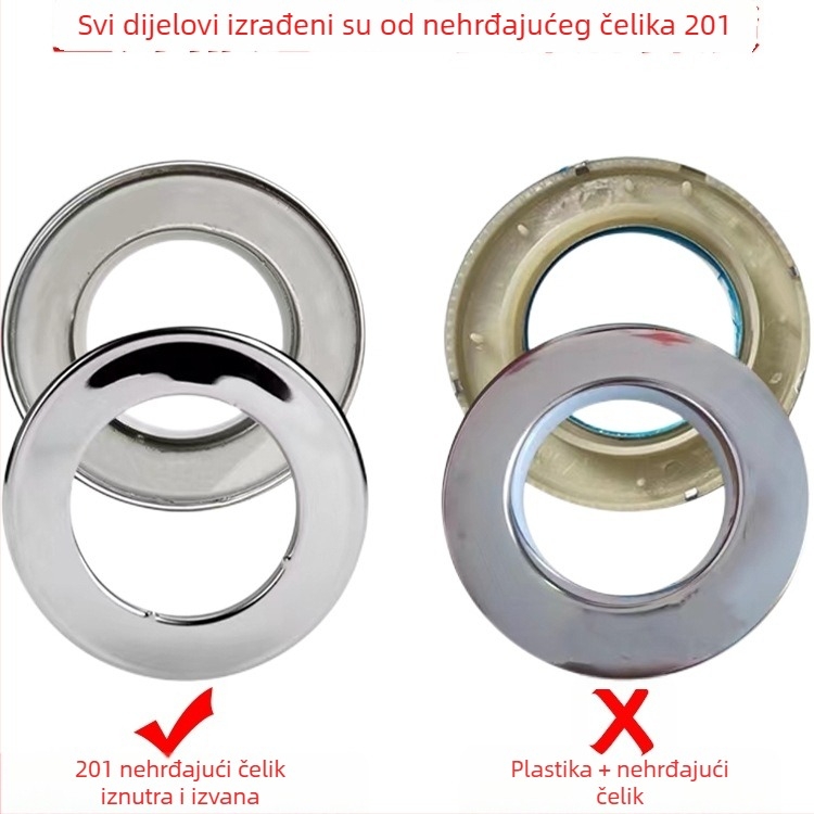 Set od 10 nehrđajućih zavjesnih prstena s rimskim dizajnom, univerzalni zavjesni dodatak s ukrasnim svilenim cvijetom