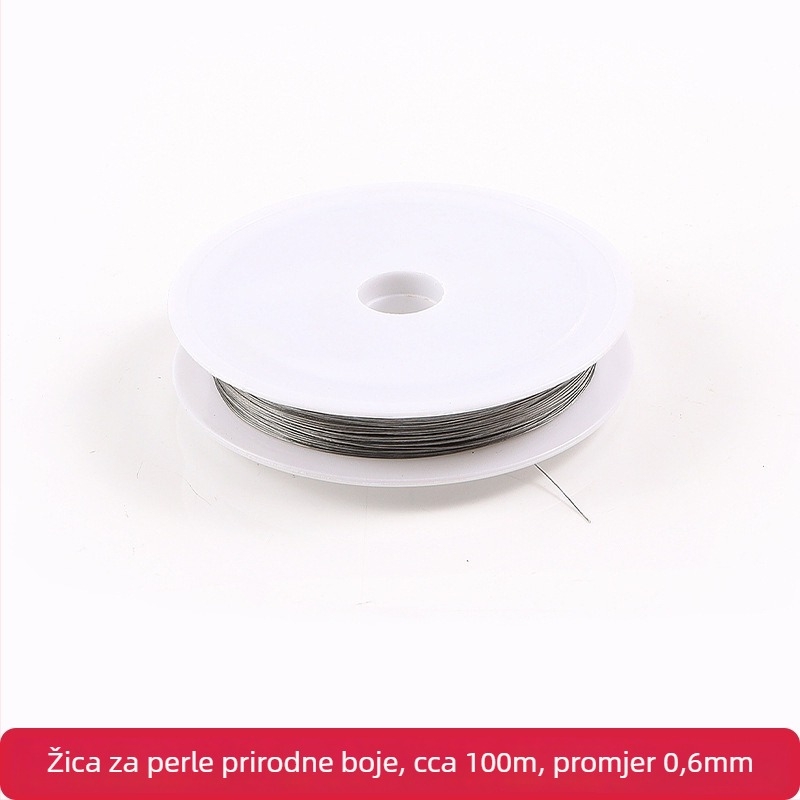 Meka čelična žica za DIY izradu nakita — materijal za navlačenje perli, tanka metalna žica