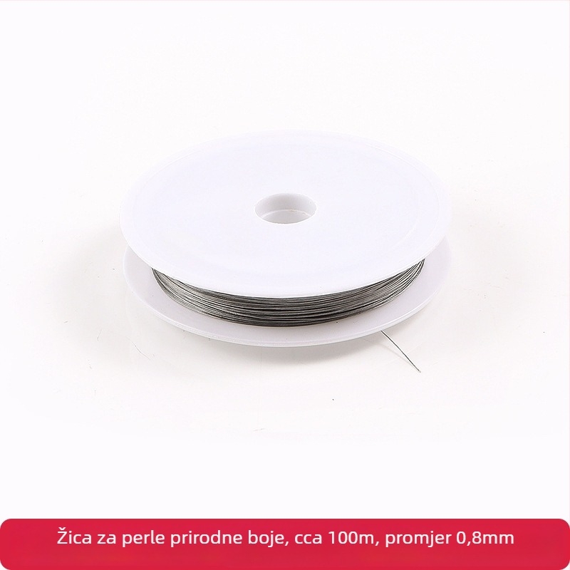 Meka čelična žica za DIY izradu nakita — materijal za navlačenje perli, tanka metalna žica