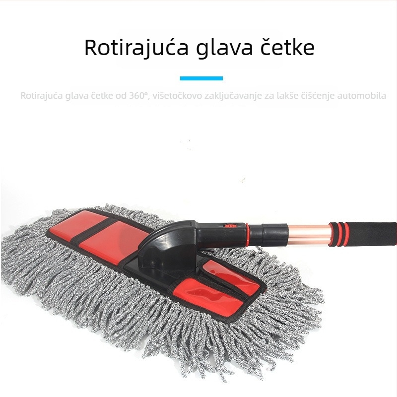 Rotirajući set za čišćenje automobila: vosak mop, prašnjava četka, mekana auto četka i alati za pranje