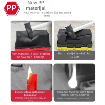 Plastična kutija za alate s povećanim kapacitetom, prijenosni organizator za automobil i dom, višenamjenski spremnik za alate