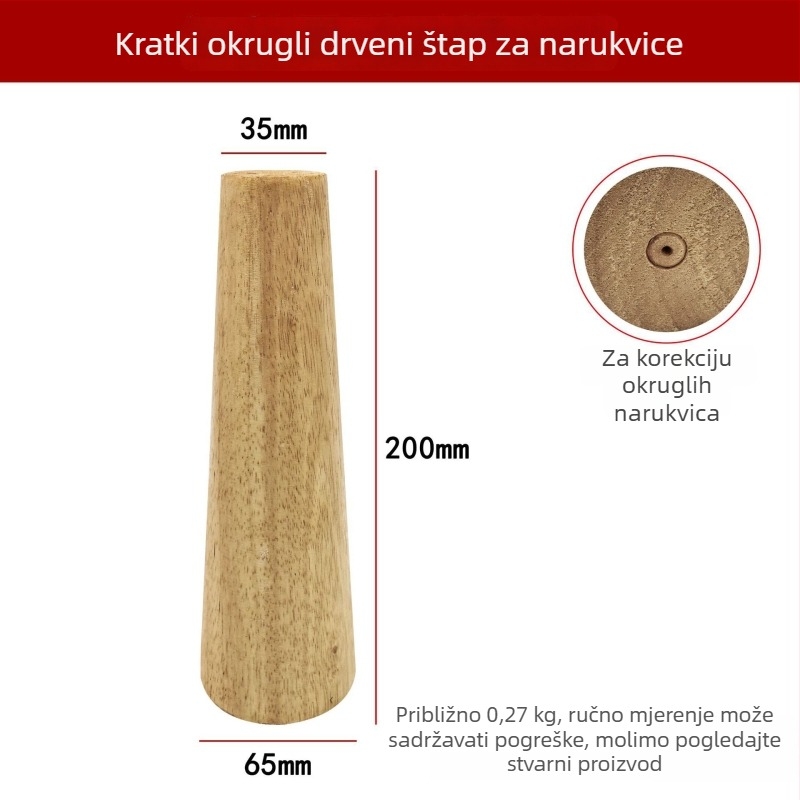 Drveni štapić za popravak deformacije narukvice i prilagodbu obujmene
