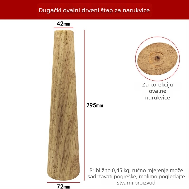 Drveni štapić za popravak deformacije narukvice i prilagodbu obujmene
