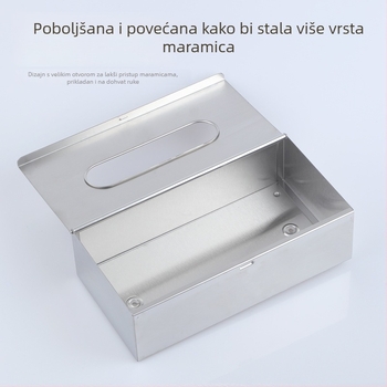 Zidna kutija za papirnate maramice od nehrđajućeg čelika za kupaonicu i WC