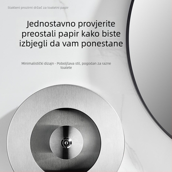Zidni držač velikog rola toaletnog papira za hotele i javne WC-e