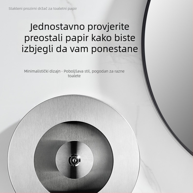 Zidni držač velikog rola toaletnog papira za hotele i javne WC-e