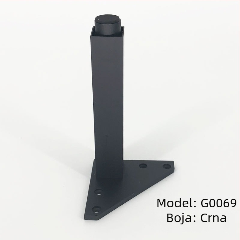 Maxkai noge za ormariće — aluminijska legura, oksidirani metalni završetak, za TV ormariće, kupaonske ormariće i sofe — moderni minimalistički stil