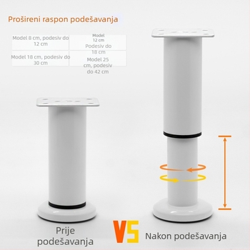 Teleskopske noge namještaja, prilagodljive noge za ormariće, TV stalak, stol za kavu i drugi namještaj