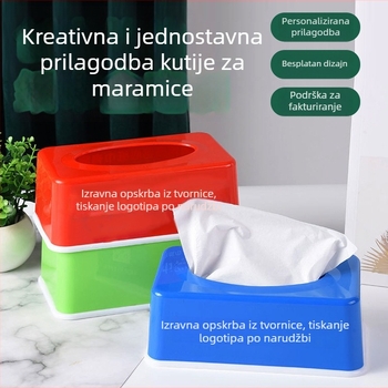 Velika prilagođena kutija za salvete za restorane, kubična plastična kutija za salvete za kućnu upotrebu