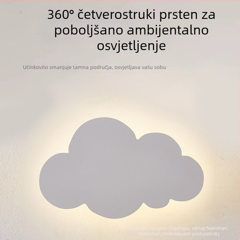 LED luksuzna zidna svjetiljka od akrila, zaštita vida, štedna rasvjeta za dječju sobu, hodnik i stepenice, trobojna rasvjeta