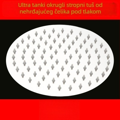 Nerđajućeg čelika glava tuša s gornjim mlazom i pritiskom ručne mlaznice, kupaonica dodatak