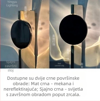 Nordijski dizajner rotirajuća zidna svjetiljka s efektom svjetla i sjene – minimalističko LED zidno osvjetljenje za dnevni boravak i spavaću sobu