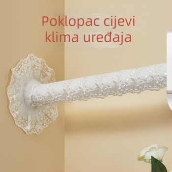 Čipkasti platneni pokrov za kanale klima uređaja – dekorativni omotač cijevi