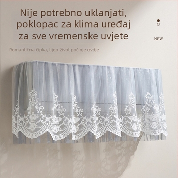 Zaštitna navlaka za prašinu za zidni klima uređaj, univerzalna, 1.5P, za kućnu upotrebu i spavaću sobu
