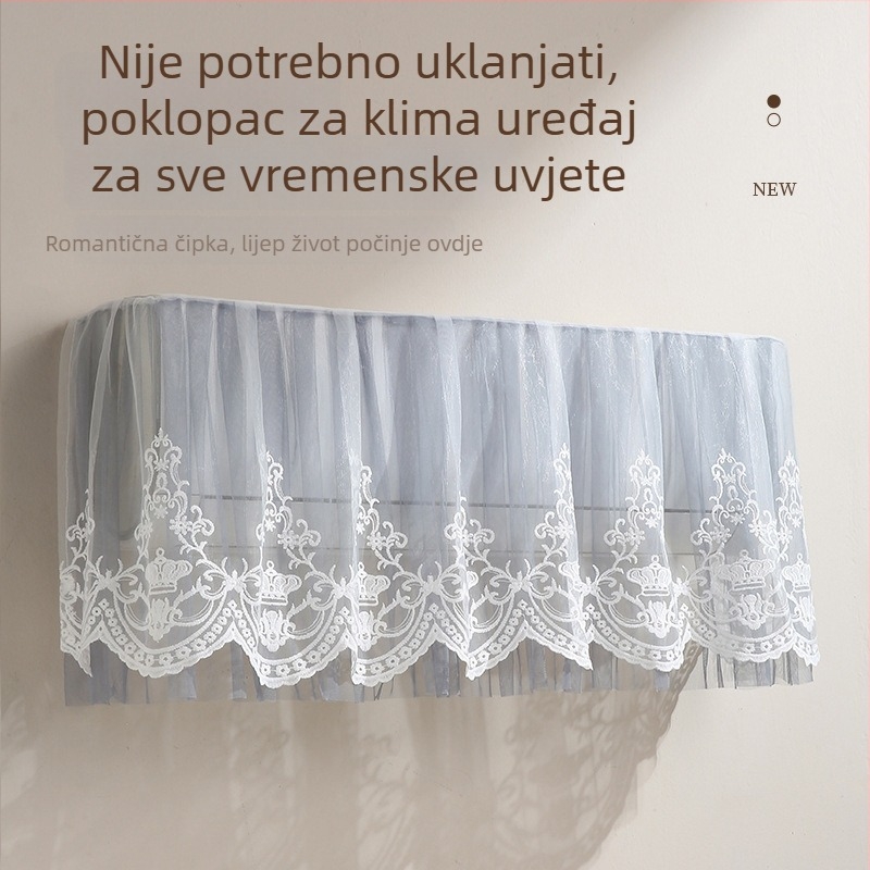 Zaštitna navlaka za prašinu za zidni klima uređaj, univerzalna, 1.5P, za kućnu upotrebu i spavaću sobu