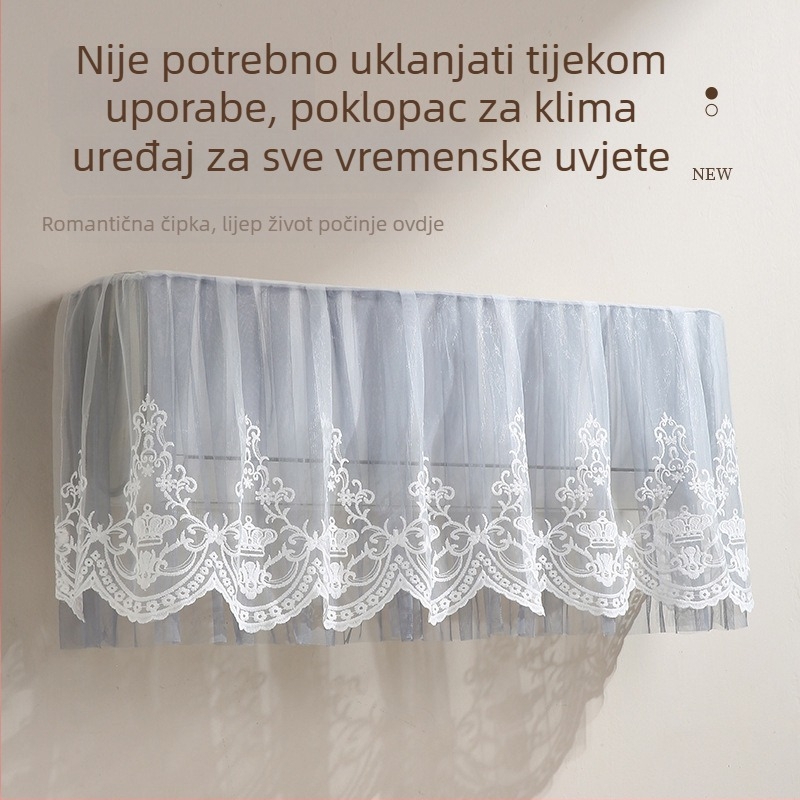 Zaštitna navlaka za prašinu za zidni klima uređaj, univerzalna, 1.5P, za kućnu upotrebu i spavaću sobu