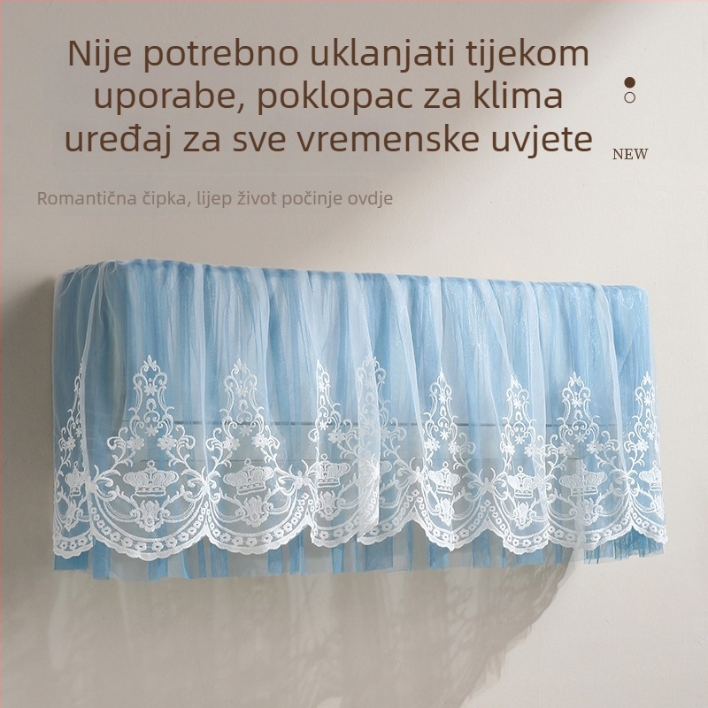 Zaštitna navlaka za prašinu za zidni klima uređaj, univerzalna, 1.5P, za kućnu upotrebu i spavaću sobu