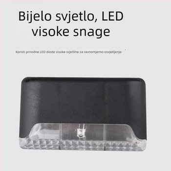 Solarska stepenična svjetiljka za vanjsku zidnu rasvjetu i ogradu — vodootporna dekorativna zidna rasvjeta za dvorište