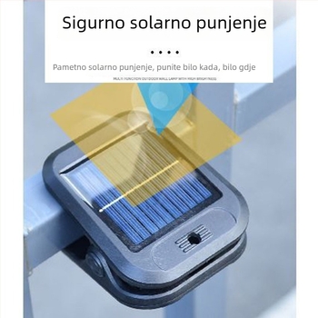 Solarne vanjske svjetiljke za dom – rasvjeta za ogradu i dvorište, zidne svjetiljke s senzorom pokreta, svjetla za pričvršivanje na ogradu, dopunsko osvjetljenje