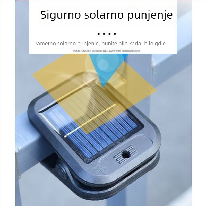 Solarne vanjske svjetiljke za dom – rasvjeta za ogradu i dvorište, zidne svjetiljke s senzorom pokreta, svjetla za pričvršivanje na ogradu, dopunsko osvjetljenje