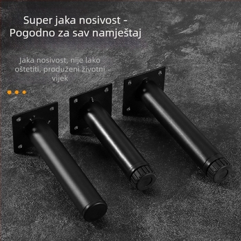 Podesiva središnja noga za kauč, kovana metalna potpora namještaju