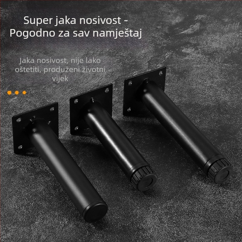 Podesiva središnja noga za kauč, kovana metalna potpora namještaju
