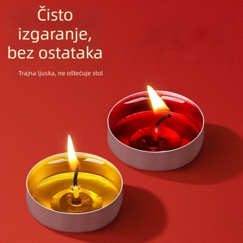 Ghee lampe za kućni oltar, bezdimne budističke svijeće, paket 100, trajanje 1 sat po lampi
