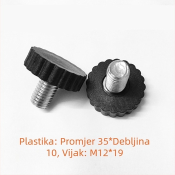 Plastične podesiva noga namještaja u obliku cvijeta šljive, M12×18/19/20 mm