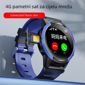 FA56 4G Dječji Telefonski Sat s GPS-om, Okrugli Zaslon, Utor za SIM Karticu