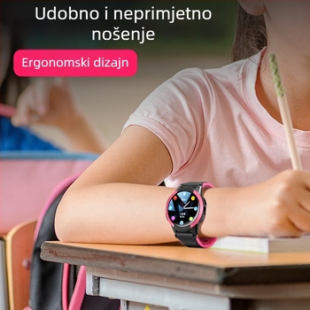 FA56 4G Dječji Telefonski Sat s GPS-om, Okrugli Zaslon, Utor za SIM Karticu
