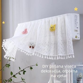 Zavjesa za zaštitu od vjetra klimatizacije i zaštitni pokrov od prašine, universalno, potpuno prekrivanje, otporno na prljavštinu