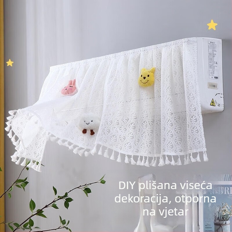Zavjesa za zaštitu od vjetra klimatizacije i zaštitni pokrov od prašine, universalno, potpuno prekrivanje, otporno na prljavštinu