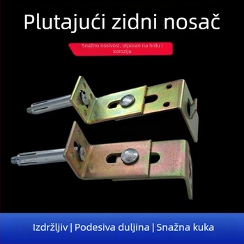 Učvršćivač za suho postavljanje pozadine zida — T-oblik kvačica i dvostruko zakrivljeni kameni spojnik za fasadne pločice