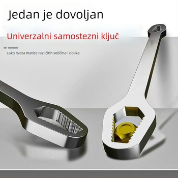Samozatezni univerzalni ključ, dvostrani višestrani podesivi brzi ključ, zvjezdasti ključ, 8–24 mm