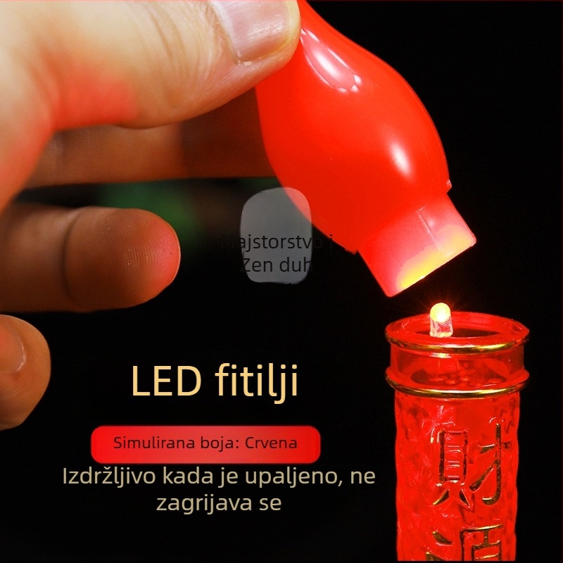 Električna LED Buddha molitvena svjetiljka — držač za tealight s napajanjem iz mreže za kućnu upotrebu
