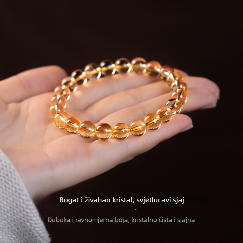 Prirodna citrin narukvica za bogatstvo i sreću