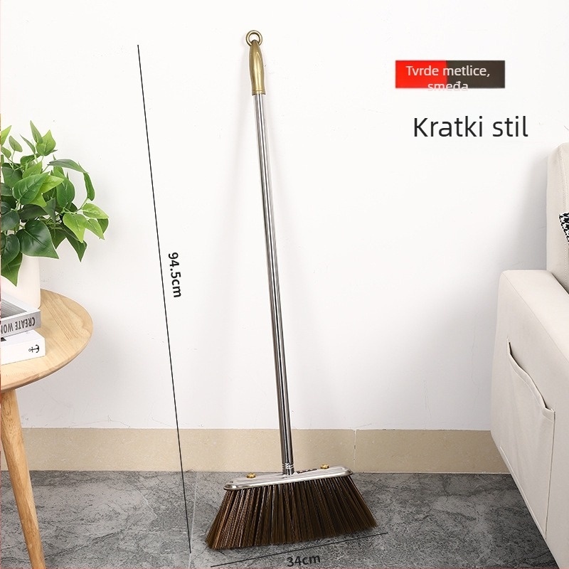 Nehrđajući čelična metla s dugom ručkom, mekane čekinje