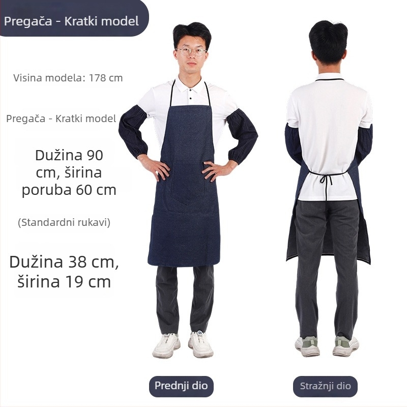 Denim pregača za zavarivanje – izdržljiva, otporna na mrlje, debeli platneni pregača za kućnu i industrijsku uporabu, zaštitno radno odijelo