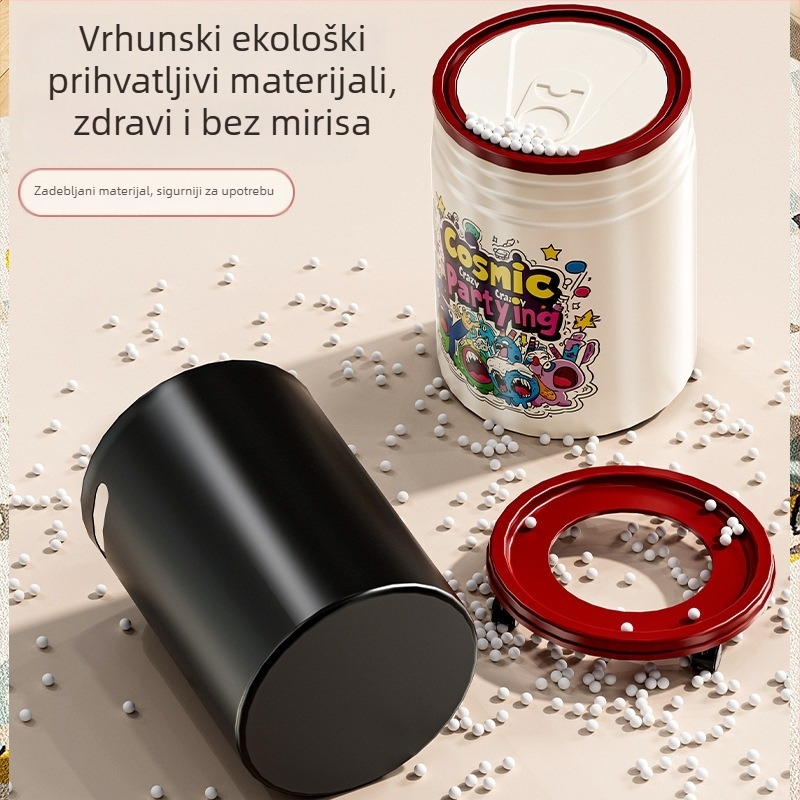 Koš za otpad s kotačićima za dnevni boravak, kućna upotreba, model 2025 s velikim kapacitetom, pogodan za spavaću sobu, ured i kupaonicu, moderan dizajn