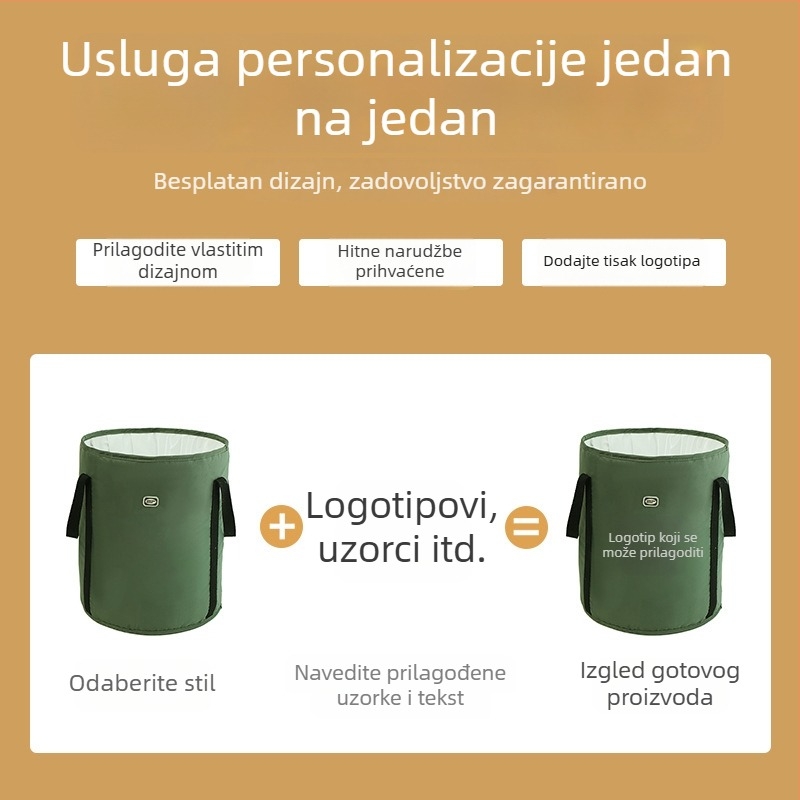 Sklopiva putna kada za stopala s poklopcem, prijenosna kada za kupanje stopala za kućnu upotrebu, prilagodljiv logo, boja i veličina