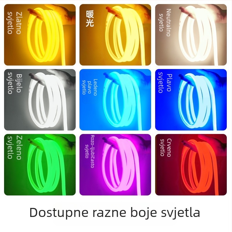 LED fleksibilan trak za omatanje stabla, kružnog oblika, 220V, vanjska vodootporna rasvjeta za oglašavanje i ambijentalno osvjetljenje